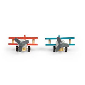 Bigjigs Toys Drveni navijački avion Dvokrilac 1 kom