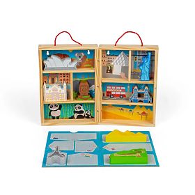 Bigjigs Toys Drveni putnički set za igru