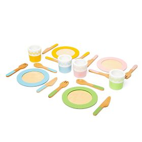 Bigjigs Toys Drveni set za posluživanje