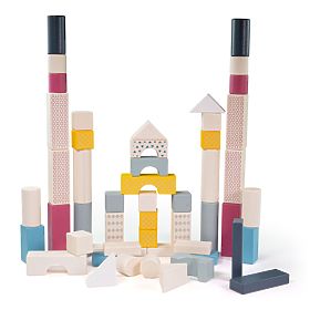 Bigjigs Toys Kanta s kockama 50 kom