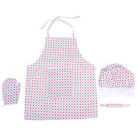 Bigjigs Toys Kuhinjski set s pregačom s točkicama