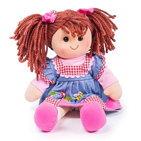 Bigjigs Toys Lutka od tkanine Melody 34 cm