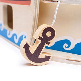 Bigjigs Toys Piratski brod s piratima