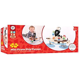 Bigjigs Toys Piratski brod s piratima