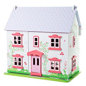 Bigjigs Toys Ružičasta kućica za lutke, Bigjigs Toys