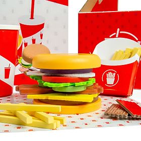 Bigjigs Toys Set Burger i pomfrit