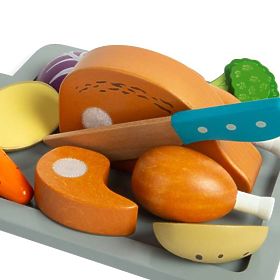 Bigjigs Toys Set Pečena piletina s povrćem