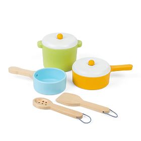 Bigjigs Toys Set posuđa 7 dijelova, Bigjigs Toys