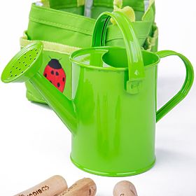 Bigjigs Toys set vrtnog alata u zelenoj platnenoj torbi