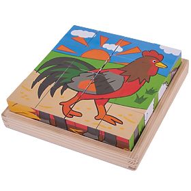 Bigjigs Toys Slagalica kocke farma, Bigjigs Toys