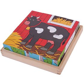 Bigjigs Toys Slagalica kocke farma, Bigjigs Toys