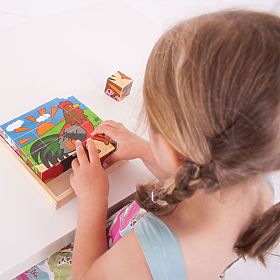 Bigjigs Toys Slagalica kocke farma, Bigjigs Toys