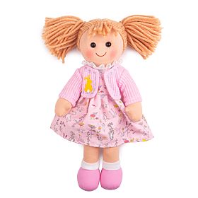 Bigjigs Toys Tkanena lutka Ella 34 cm