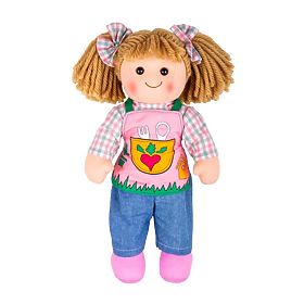 Bigjigs Toys Tkanena lutka Elsie 34cm