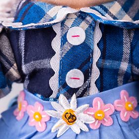 Bigjigs Toys Tkanena lutka Katie 34 cm, Bigjigs Toys