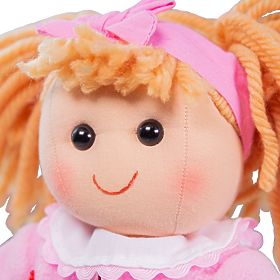 Bigjigs Toys Tkanena lutka Kelly 34 cm