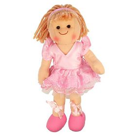 Bigjigs Toys Tkanena lutka Lily 28 cm