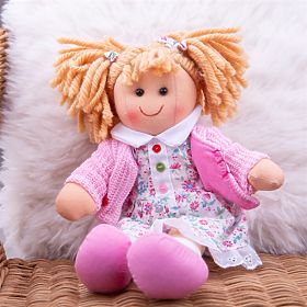Bigjigs Toys Tkanena lutka Poppy 28 cm