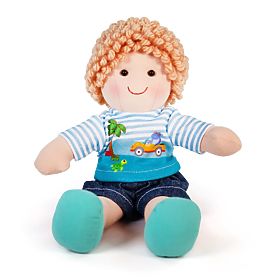 Bigjigs Toys Tkanena lutka Robin 30 cm, Bigjigs Toys