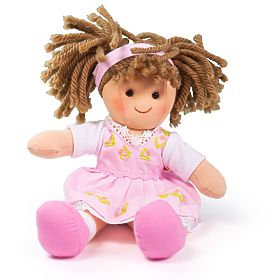 Bigjigs Toys Tkanena lutka Rose 28 cm, Bigjigs Toys