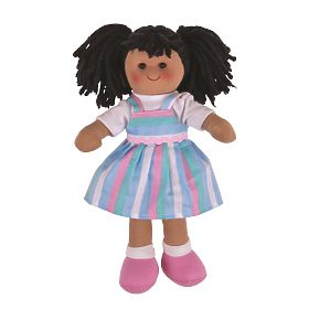 Bigjigs Toys Tkanina lutka Kira 28 cm, Bigjigs Toys