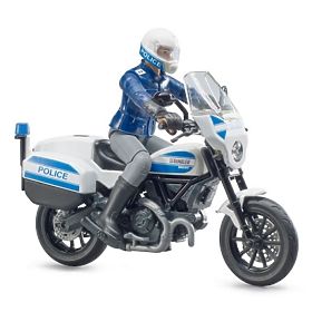 Bruder BWORLD policijski motocikl Ducati Scrambler s vozačem, Bruder