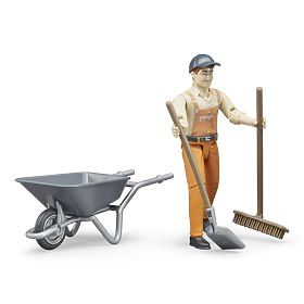 Bruder BWORLD Set komunal s figuricom, Bruder