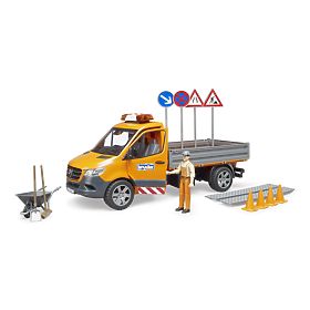 Bruder Kamion za održavanje cesta MB Sprinter s figuricom i dodacima