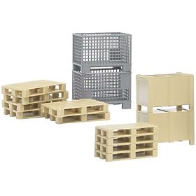 Bruder logistički set - palete i sanduci, Bruder