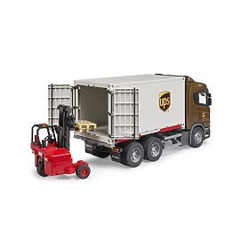 Bruder logističko vozilo Scania UPS s viljuškarom, Bruder