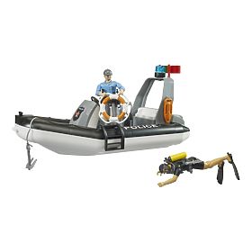 Bruder policijski čamac s policajcem i roniocem - oštećena ambalaža