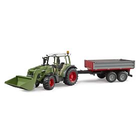 Bruder traktor Fendt Vario 211 s prednjim utovarivačem i kiperskom prikolicom