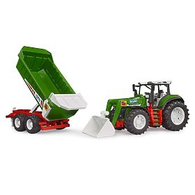 Bruder traktor ROADMAX s prednjim utovarivačem i prikolicom, Bruder