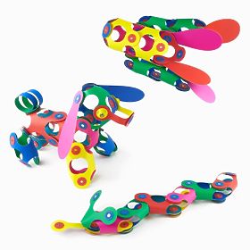 Clixo fleksibilni magnetni set, 42 kom - Rainbow
