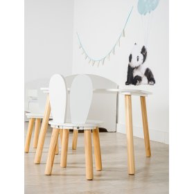 Ourbaby - Dječji stol i stolice sa zečjim ušima, SENDA