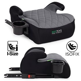 Dječja autosjedalica ISOFIX booster i-SIZE visina 125-150 cm držač za piće ECOTOYS, EcoToys
