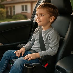 Dječja autosjedalica ISOFIX booster i-SIZE visina 125-150 cm držač za piće ECOTOYS, EcoToys
