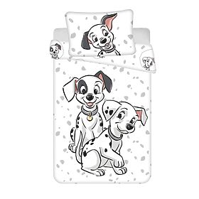 Dječja posteljina 101 Dalmatinac baby 100x135 cm + 40x60 cm, 101 Dalmatians