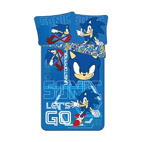 Dječja posteljina Sonic 'Let´s go' 140x200 cm + 70x90 cm