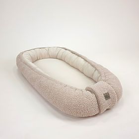 Dječje gnijezdo Teddy od muslina i ovčje vune - bež