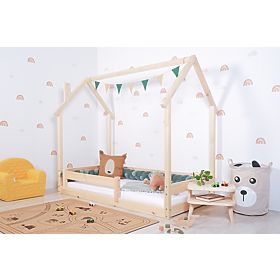 Dječji Montessori krevet kućica Chimney - lakiran