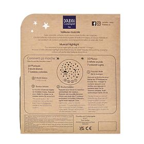 Doudou Glazbena kutija s projekcijom Bijeli zeko