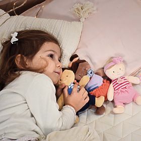 Doudou Jolijou Lutka 18 cm narančasta