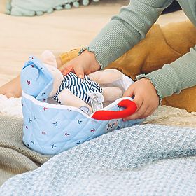 Doudou Jolijou Lutka u plavoj torbi za nošenje 20 cm, Doudou Jolijou Paris