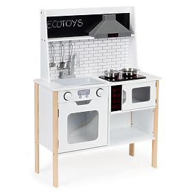 Drvena kuhinja za djecu + zvukovi i svjetla ECOTOYS