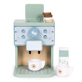 Drveni dječji aparat za kavu baristički set od 8 dijelova ECOTOYS, EcoToys
