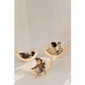 Drvena Montessori ljuljačka S - prirodna, baby wood