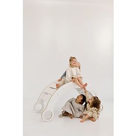 Drvena Montessori ljuljačka XL - bijela