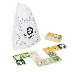Drvene domino Bigjigs Toys - šumske životinje
