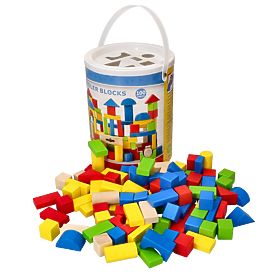 Drvene kocke u kanti 100 kom